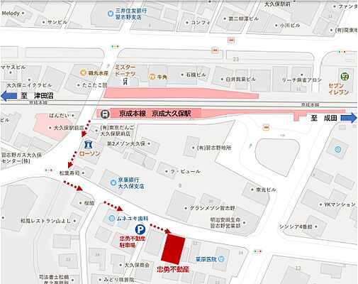 有限会社忠勇不動産の周辺地図