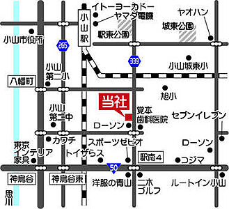 ビューハウス株式会社 小山店の周辺地図