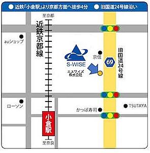 エスワイズ株式会社の周辺地図