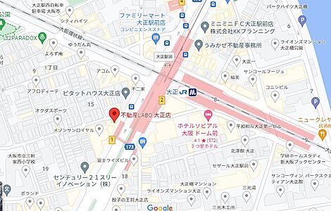 株式会社SILVER-BACK 不動産LABO大正店の周辺地図