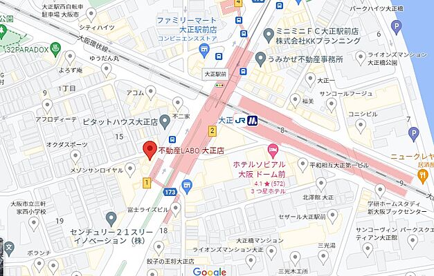 株式会社SILVER-BACK 不動産LABO大正店の周辺地図