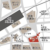 株式会社日住サービス 大阪梅田店の周辺地図
