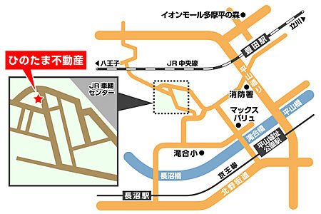 ひのたま不動産株式会社の周辺地図