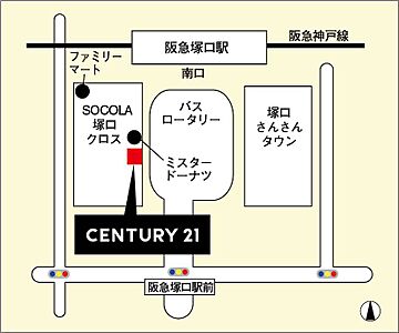 株式会社エイワーク 塚口店の周辺地図