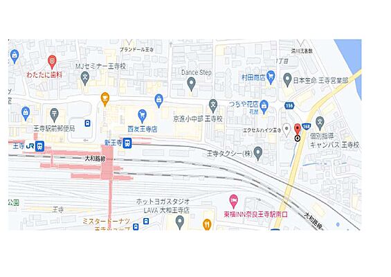 合同会社ライフライフ　スモッティー王寺店の周辺地図