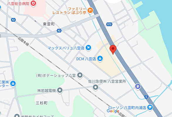 北章宅建株式会社 イエステーション八雲店の周辺地図