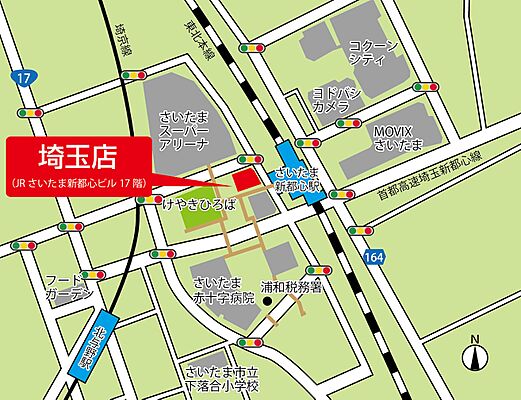 大和ハウスリアルエステート株式会社 埼玉店の周辺地図