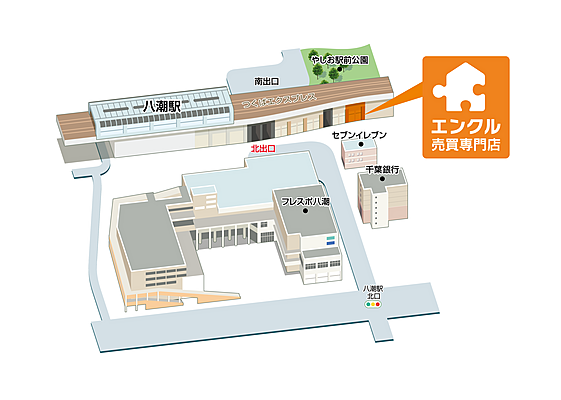エンクル株式会社の周辺地図