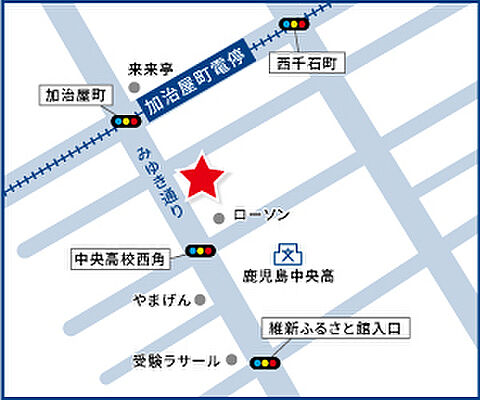 ハウスドゥ　加治屋町　株式会社ハッピー不動産の周辺地図