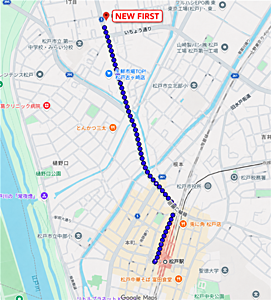 株式会社NEW FIRSTの周辺地図