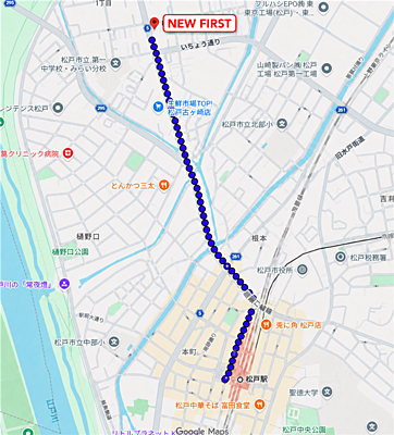 株式会社NEW FIRSTの周辺地図