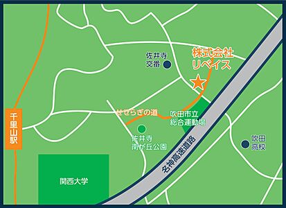 株式会社リベイスの周辺地図