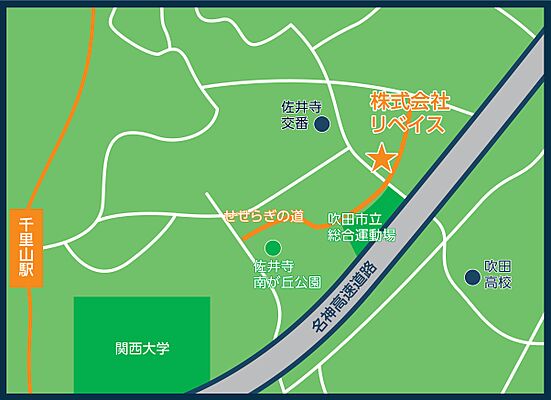 株式会社リベイスの周辺地図