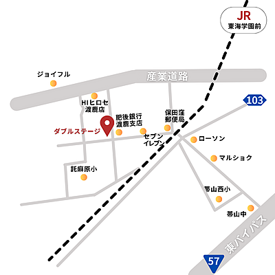 株式会社ダブルステージの周辺地図