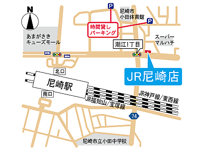 株式会社エリッツ エリッツJR尼崎店の周辺地図
