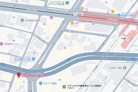 ルームエージェント千種店 リアルマークス株式会社の周辺地図