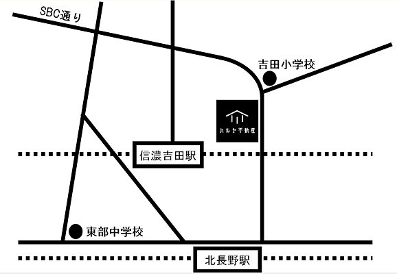 ハルヤ不動産 有限会社ステップバイステップの周辺地図