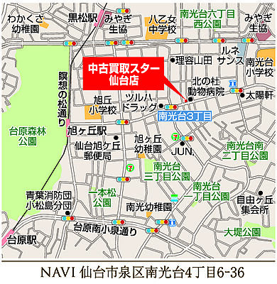 ケイアイエポックメイキング株式会社　仙台店の周辺地図