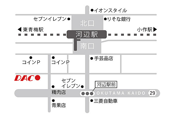 DAC不動産紹介 株式会社ディー・エー・シーの周辺地図