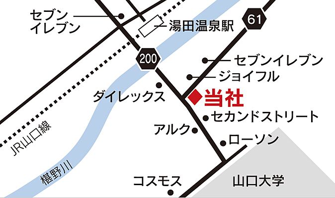 緑都開発株式会社　山口賃貸の周辺地図