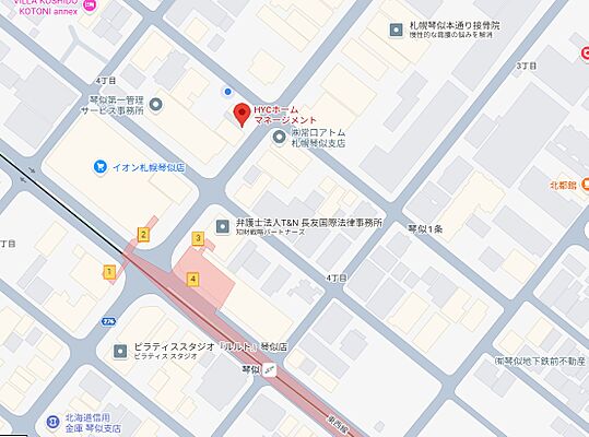 HYCホームマネージメント 株式会社HYCの周辺地図