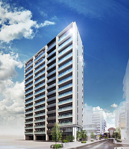 デュオヒルズ仙台一番町一丁目 外観完成予想CG