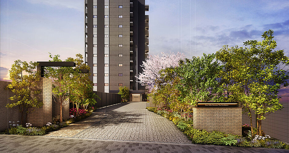 デュオヒルズ麓山ザ・レジデンス 外観完成予想CG