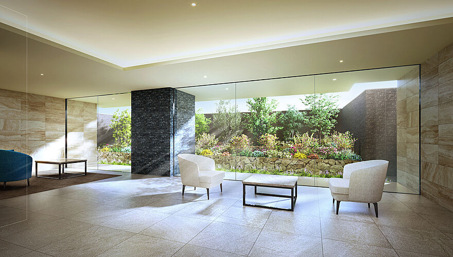 デュオヒルズ上通町 ラウンジ完成予想パース