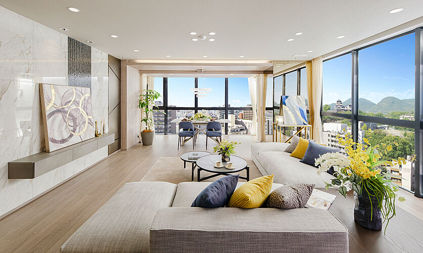 デュオヒルズ上通町 リビング・ダイニング