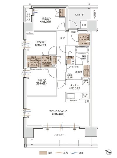 タイプ:【エンブレム徳島弐番館 先着順】II-A