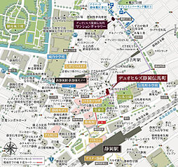 デュオヒルズ静岡伝馬町 モデルルーム案内図