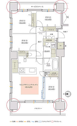 ミッドレジデンス帯広駅前 間取り 【ウィンターシーズン】A
