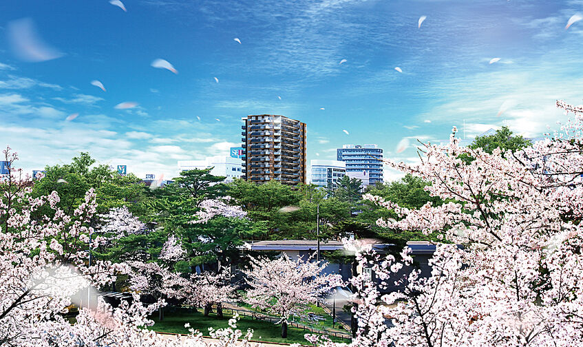 レーベン秋田 THE IMPERIAL TOWER 外観