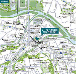 レーベン八乙女駅前THE PREMIER 現地案内図