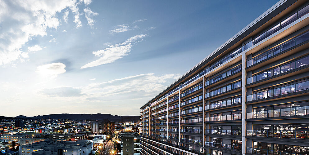 レーベン福住 LEGEND ARKS 眺望合成外観完成予想CG