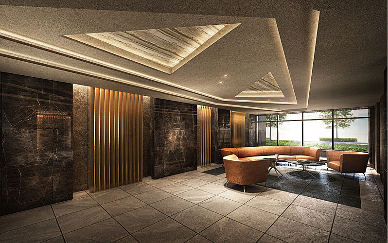 レーベン長岡古正寺NACREOUS エントランスホール完成予想CG