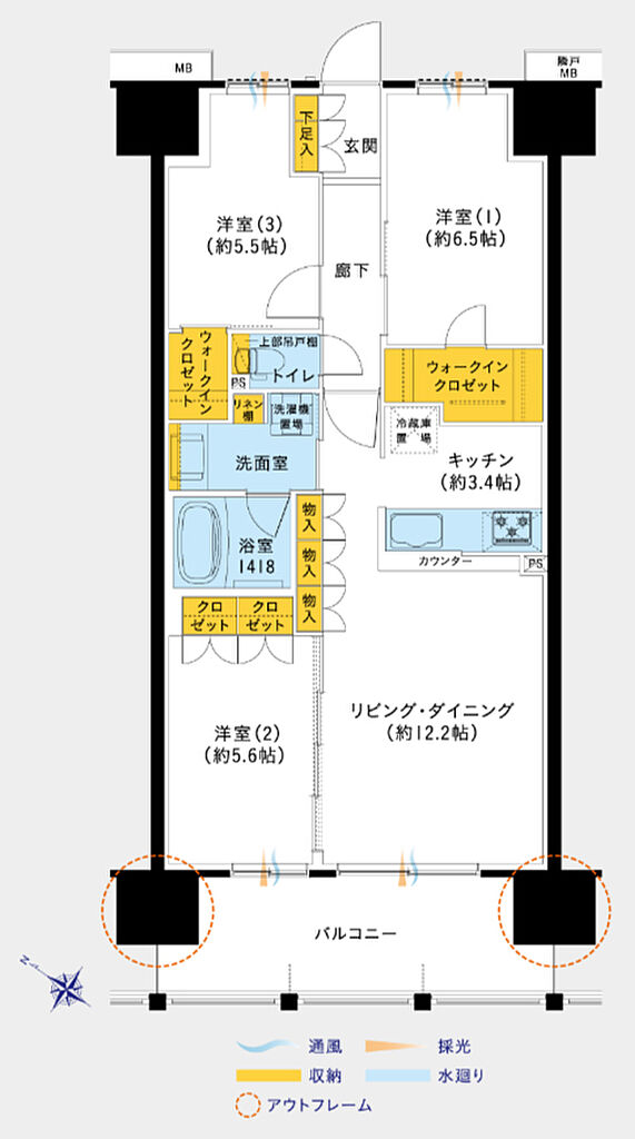 レーベン三河安城REPRENT 間取り F