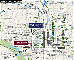 レーベン福島 ONE TOWER 現地案内図