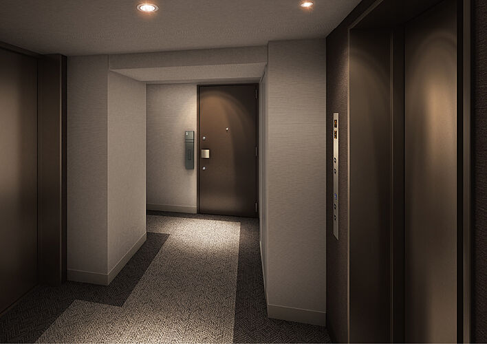 ネベル札幌 legend core 内廊下完成予想CG