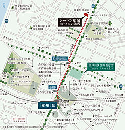 レーベン船堀 BROAD VISION 現地案内図