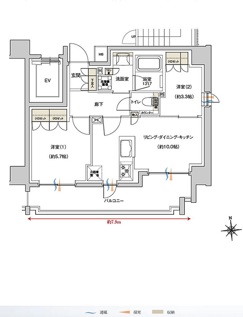 レーベン東戸塚 間取り D