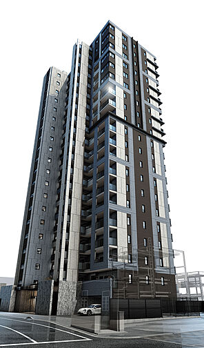 レーベン松山市駅ALBIO TOWER 外観