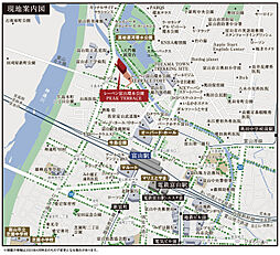 レーベン富山環水公園PEAK TERRACE 現地案内図