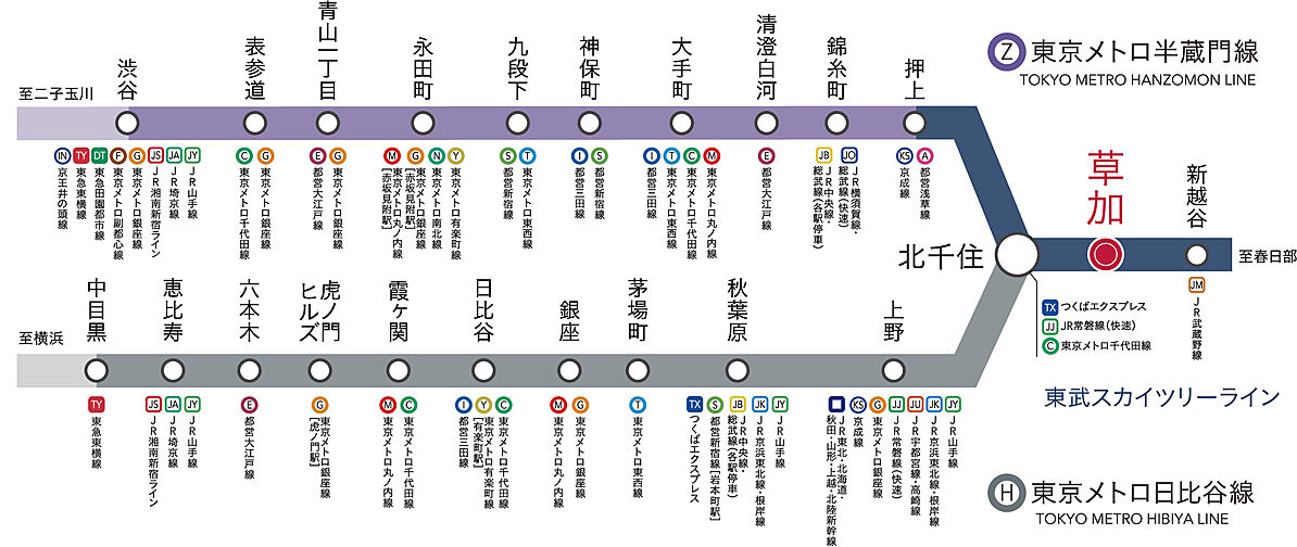 レーベン草加 CROWNEL アクセス図