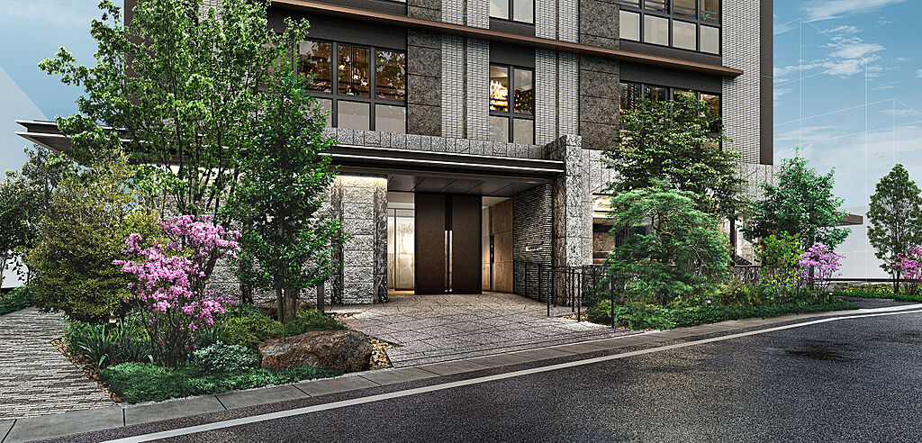 レーベン枚方岡南町 GRAN TERRACE エントランス完成予想CG