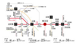 レーベン枚方岡南町 GRAN TERRACE アクセス図