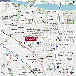 レーベン田端 CROSS EDGE 現地案内図