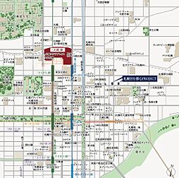 札幌住む都心PROJECT（札幌市中央区北3条東3丁目PROJECT・札幌市中央区北3条東4丁目PROJECT） 現地案内図