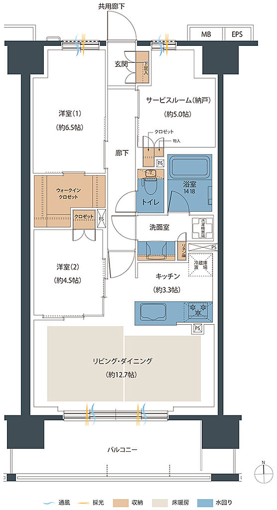 レーベン小松西町INHERIT 間取り B