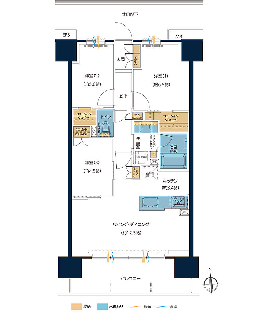 レーベン高知GRAND GATE CITY 間取り D